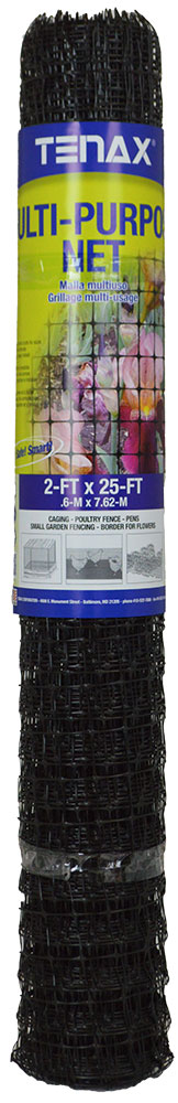 Tenax Multipurpose Fence 4' X 50' Black
