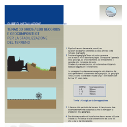 Posa geogriglie bidirezionali rinforzo di base