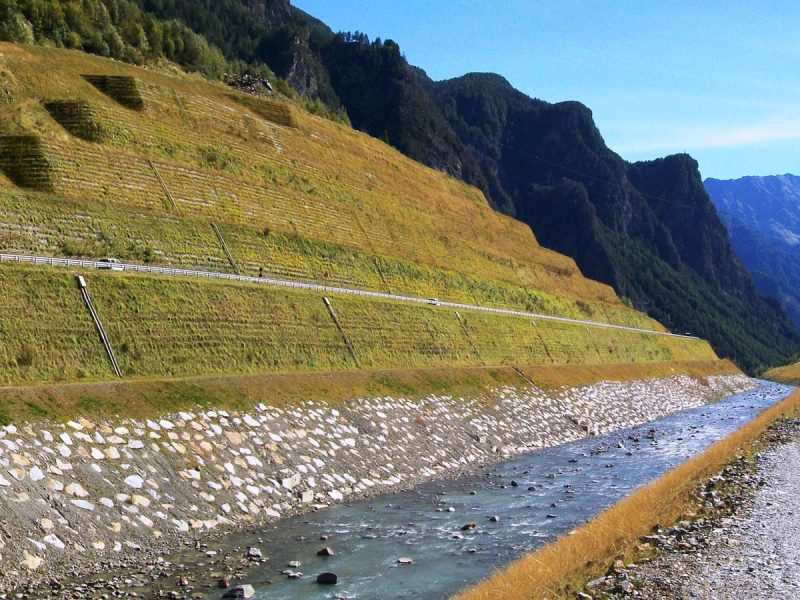 Terre rinforzate rinverdite - Frana della Val Pola