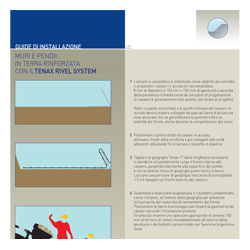 Procedura di posa terre rinforzate Sistema Tenax Rivel